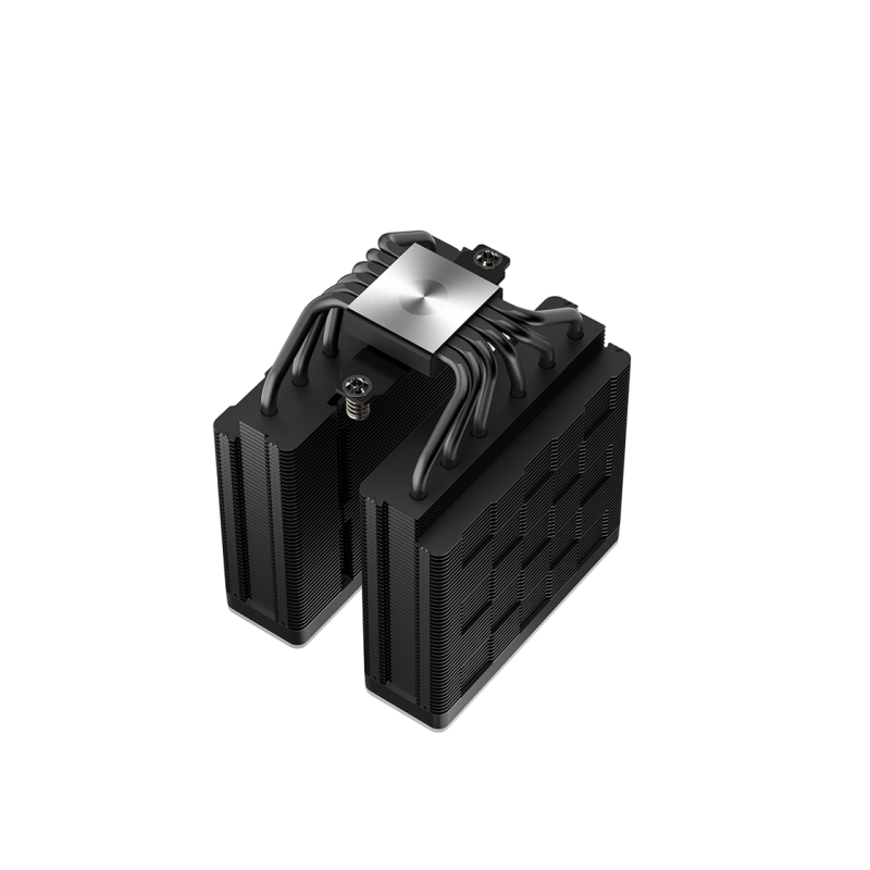 AC Deepcool "AG620 BK ARGB V2" (≤29.4 dB, 300-1950RPM, 67.88 CFM, 2x120mm, ARGB, 6x6mm, 1330g