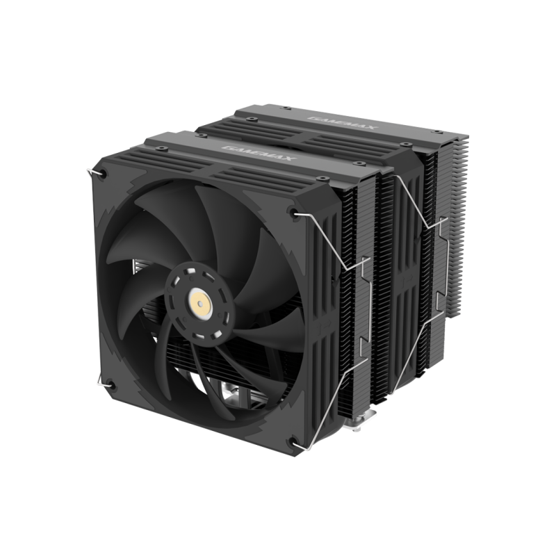 Кулер для процессора Gamemax TWIN600 BK, Black