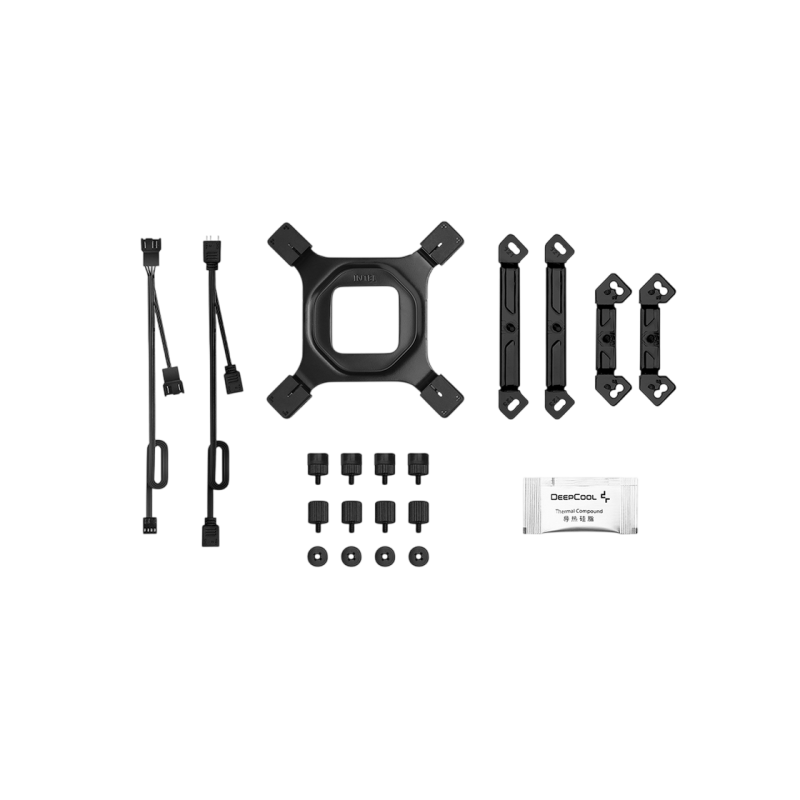 AC Deepcool "AG620 BK ARGB V2" (≤29.4 dB, 300-1950RPM, 67.88 CFM, 2x120mm, ARGB, 6x6mm, 1330g