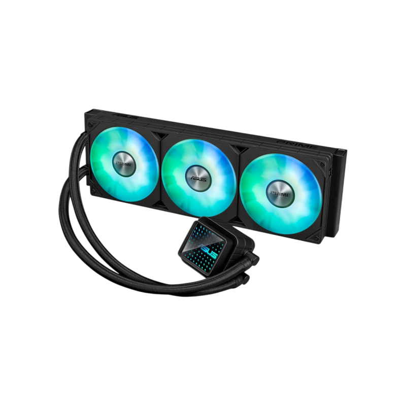 AIO Liquid Cooling Asus "PRIME LC 360 ARGB" (<36,5dBA, 3x120mm, ARGB, 800-3600RPM, 77,22CFM