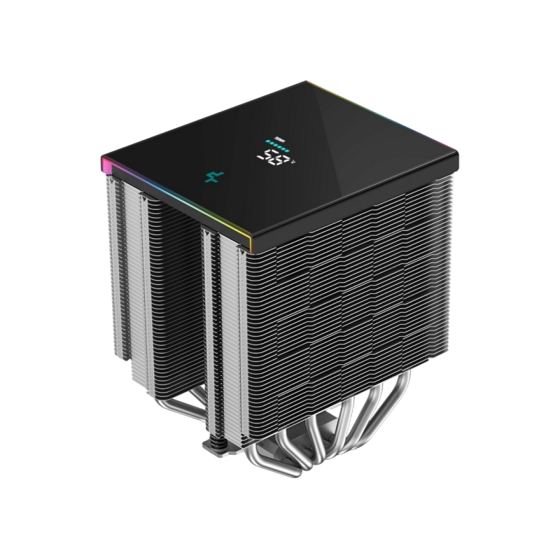 AC Deepcool "AK500S DIGITAL SE" (≤28dB, 500-1850RPM, 68.99 CFM, 120mm, ARGB, 5x6mm, Display, 904g.) Black