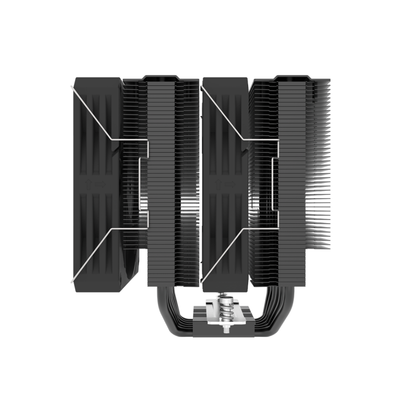 Кулер для процессора Gamemax TWIN600 BK, Black