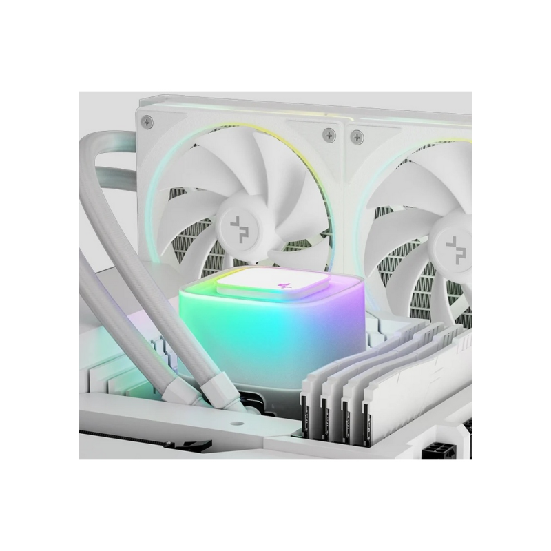 AIO Liquid Cooling Deepcool "LE360 PRO WH" (<36.07dBA, 400-2400RPM, 66.23CFM, 3x120mm, 2500-3400RPM,