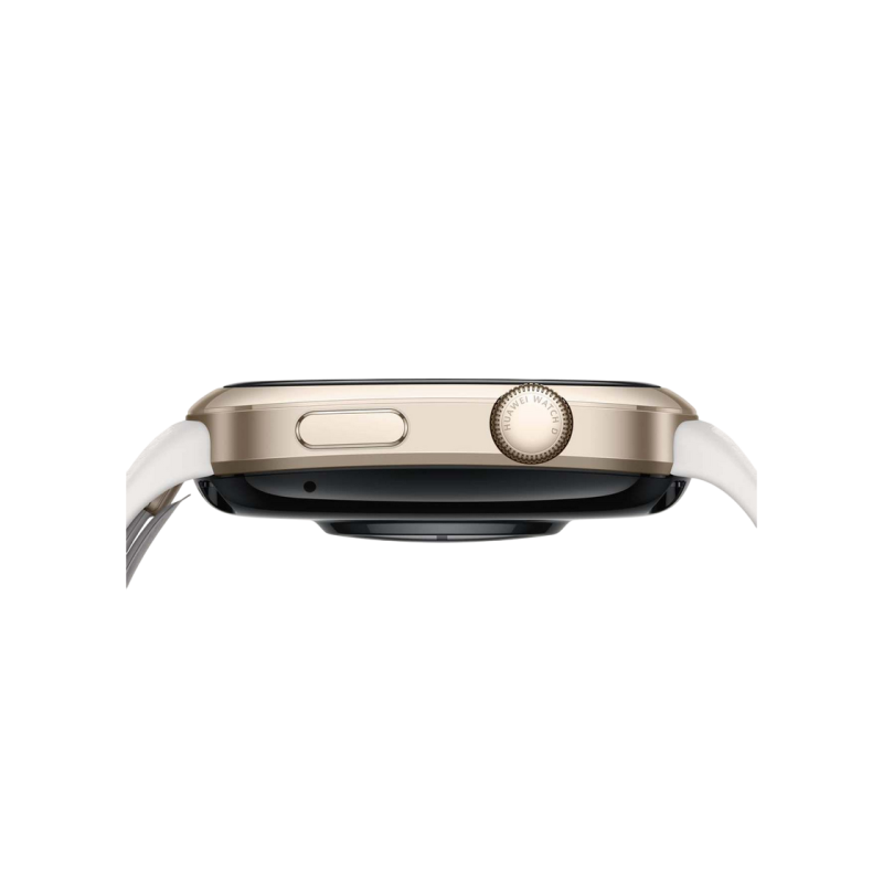 Huawei Watch D2 Gold Aluminum Alloy Case with White Composite Leather Strap