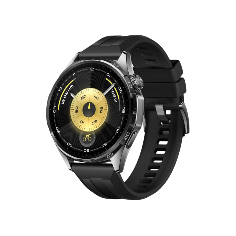 Huawei Watch GT 6 46mm Black with Black Fluoroelastomer Strap
