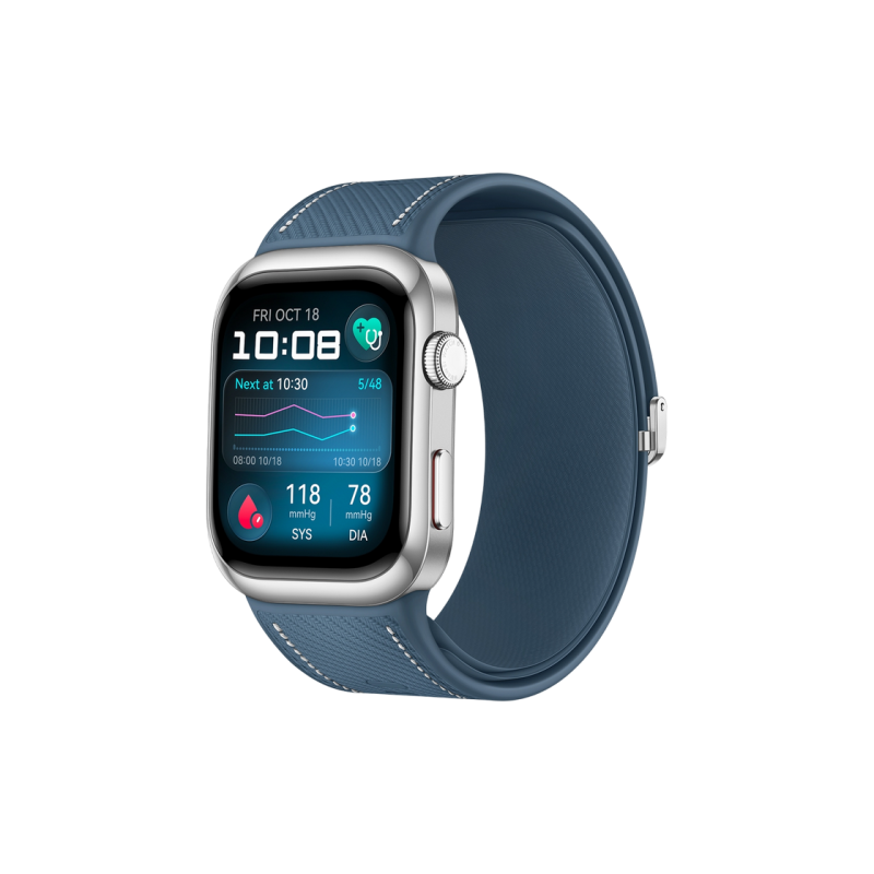 Huawei Watch D2 Blue Aluminum Alloy Case with Composite Leather Strap