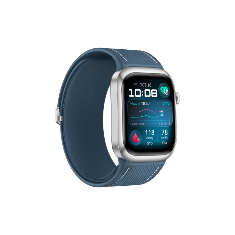 Huawei Watch D2 Blue Aluminum Alloy Case with Composite Leather Strap
