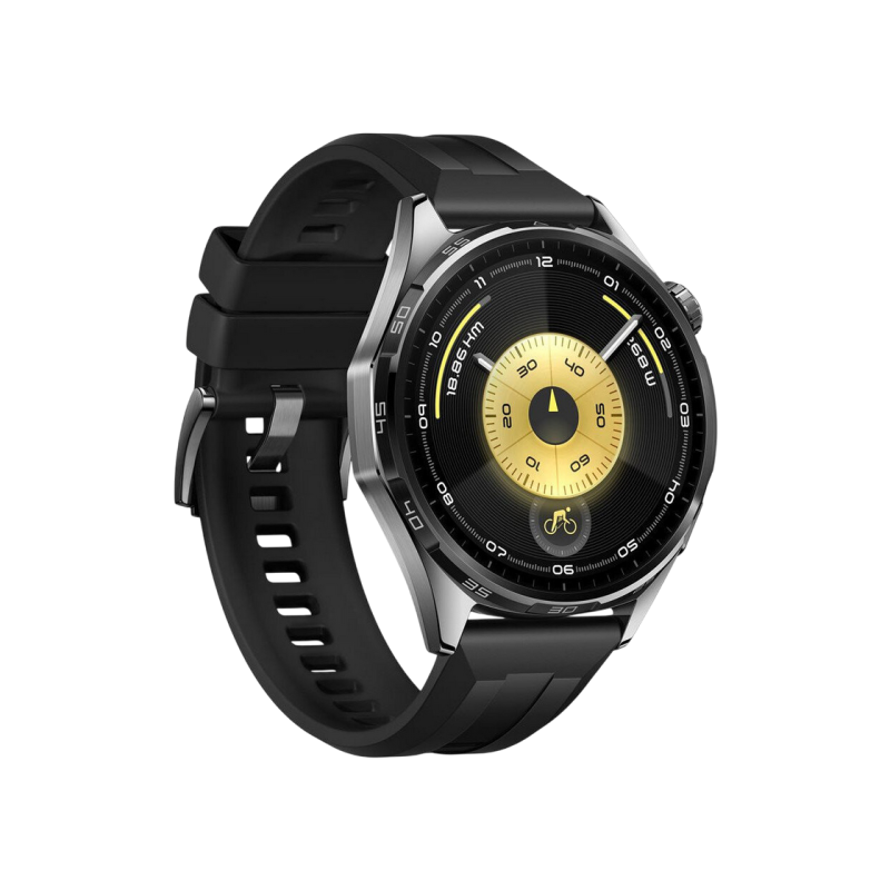 Huawei Watch GT 6 46mm Black with Black Fluoroelastomer Strap