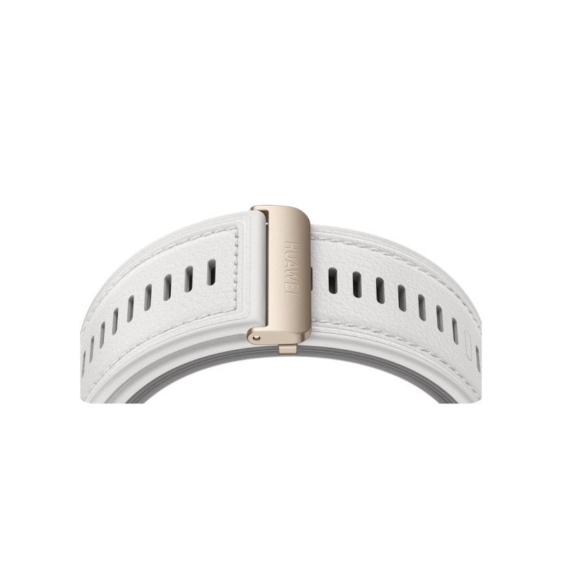 Huawei Watch D2 Gold Aluminum Alloy Case with White Composite Leather Strap