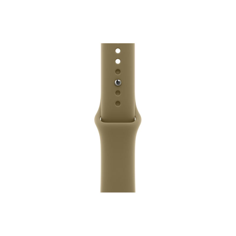 Apple Watch Series 12 GPS, 42mm Dark Bronze Aluminium Case with Olive Sport Band - M/L MJEG4