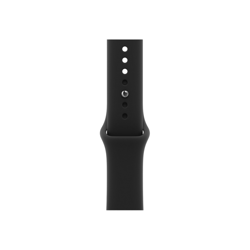 Apple Watch Series 12 GPS, 46mm Black Aluminium Case with Black Sport Band - S/M MJEK4