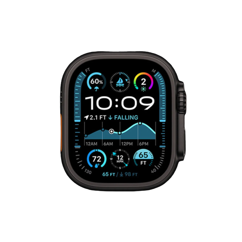 Smartwatch Apple Watch Ultra 2 GPS + Cellular, 49mm BlackTitanium Case with Black Titanium Milanese Loop - Medium, MX5U3