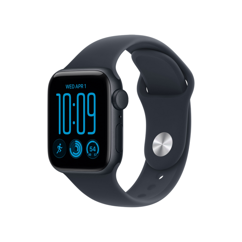 Apple Watch SE 3 40mm Aluminum Case with Navy Blue Sport Band - S/M MJKR4 GPS, Midnight