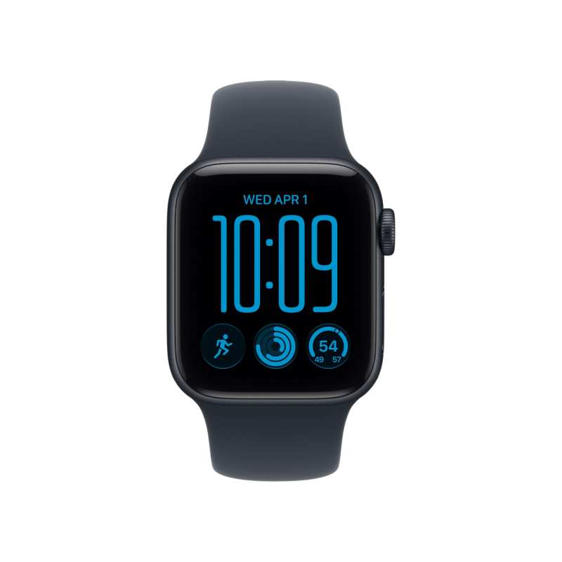 Apple Watch SE 3 40mm Aluminum Case with Navy Blue Sport Band - S/M MJKR4 GPS, Midnight