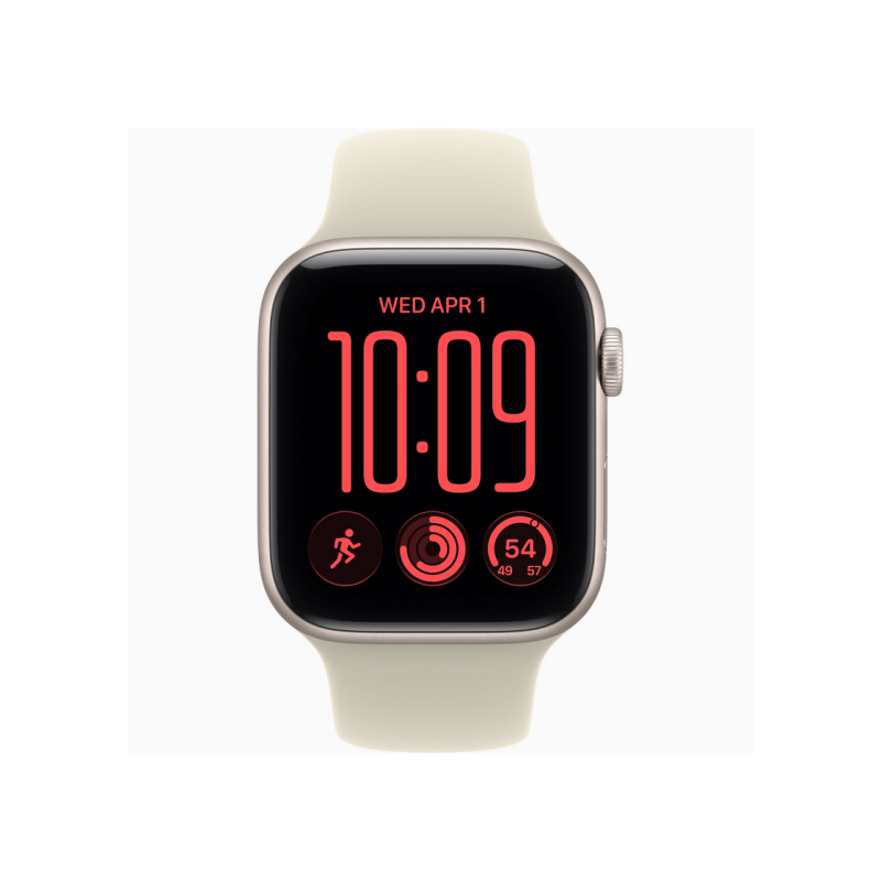 Apple Watch SE 3 44mm Aluminum Case with Sand Sport Band - S/M MJL34 GPS, Starlight