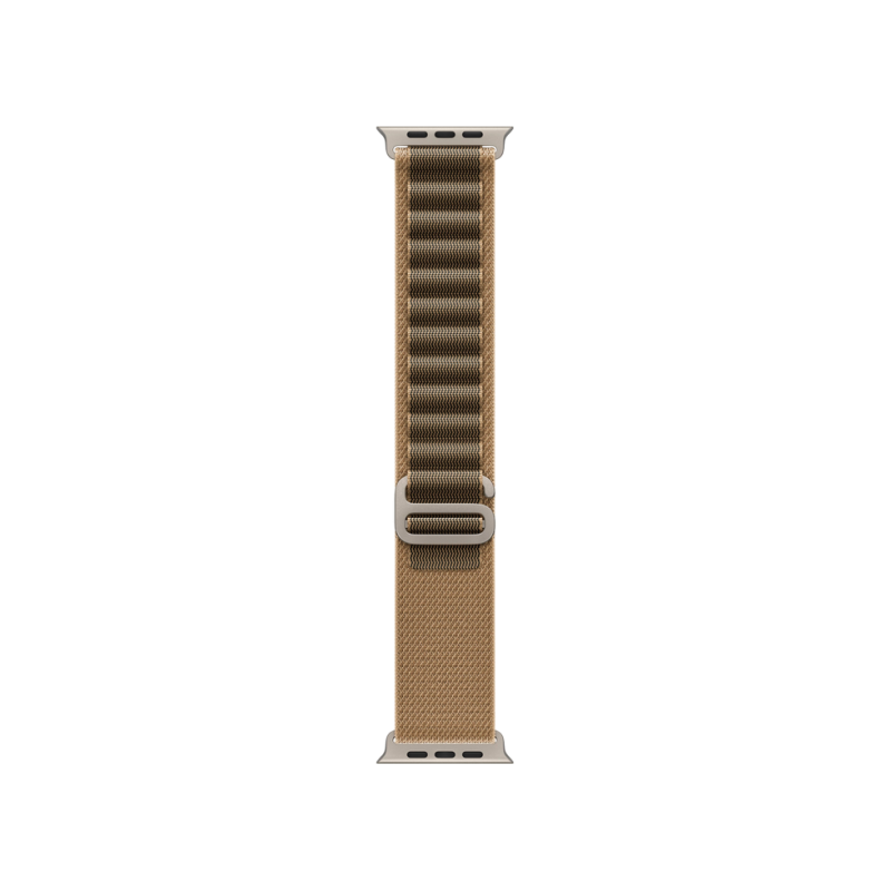 Apple Watch Ultra 4 GPS + Cellular, 49mm Natural Titanium Case with Desert Alpine Loop - M MJAF4
