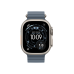 Apple Watch Ultra 3 GPS + Cellular, 49mm Natural Titanium Case with Anchor Blue Ocean Band, MEWH4