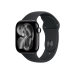 Apple Watch Series 11 GPS, 42mm Jet Black Aluminium Case with Black Sport Band - S/M, MEQT4