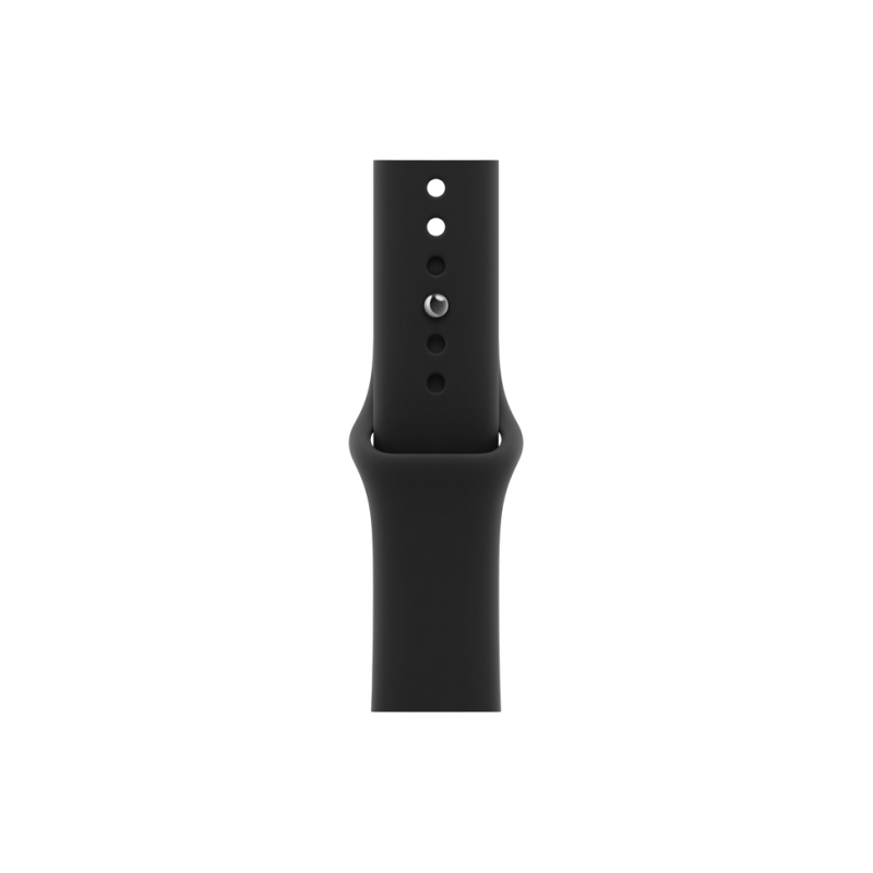 Apple Watch Series 12 GPS, 42mm Black Aluminium Case with Black Sport Band - S/M MJEA4