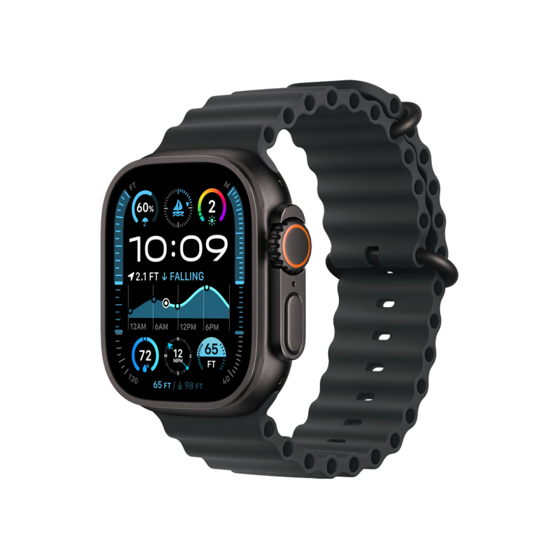 Умные часы Apple Watch Ultra 2 GPS + Cellular, 49mm Black, Titanium Case with Black Ocean Band, MX4P3