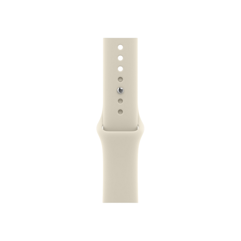 Apple Watch Series 12 GPS, 46mm Light Gold Aluminium Case with Sand Sport Band - M/L MJEP4
