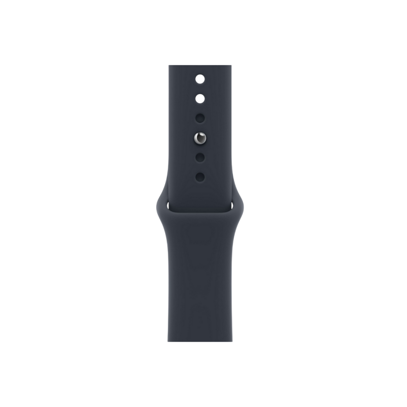 Apple Watch Series 12 GPS, 42mm Space Grey Aluminium Case with Navy Blue Sport Band - M/L MJE94