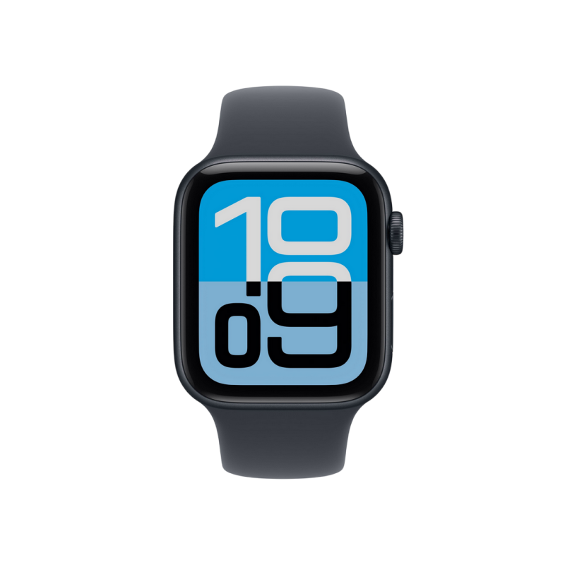 Apple Watch SE 3 44mm Aluminum Case with Midnight Sport Band - M/L, MEHQ4 GPS, Midnight