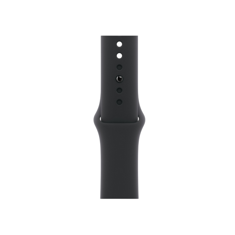 Apple Watch Series 11 GPS, 42mm Jet Black Aluminium Case with Black Sport Band - S/M, MEQT4