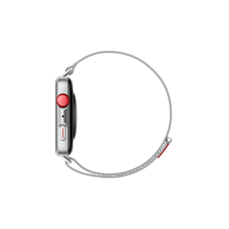 Huawei Watch Fit 4 Grey with Silver Woven Strap