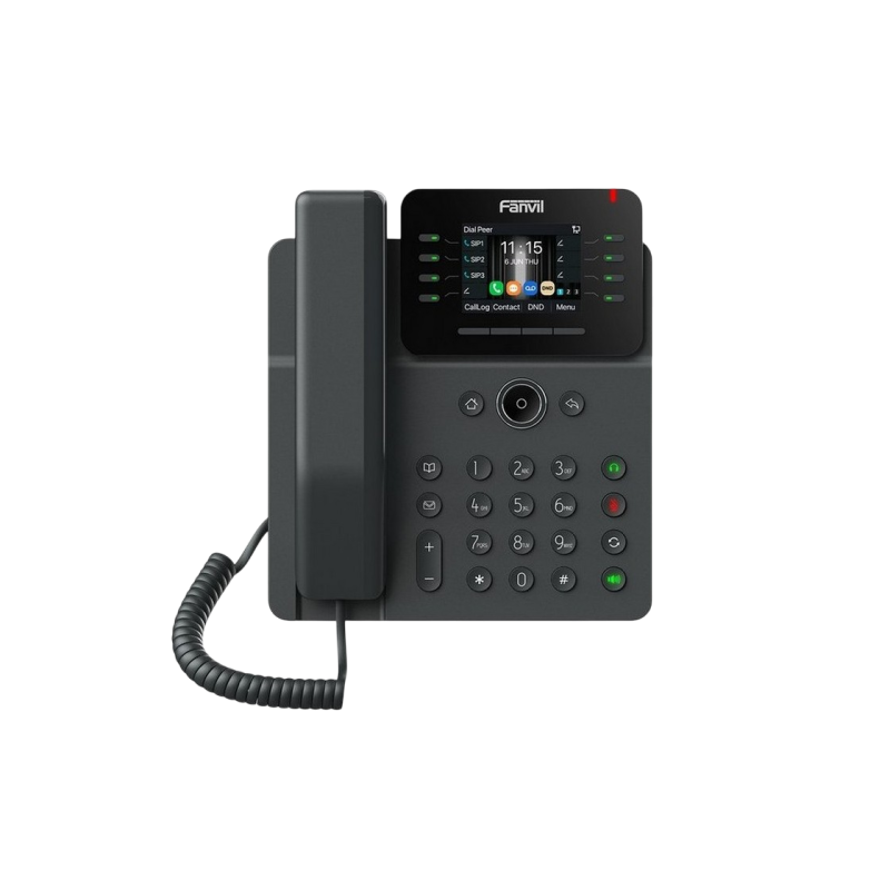 Fanvil V62W Black, Prime Business IP Phone, 2.8" HD color, LED, 12 SIP, Wi-Fi 6, PoE