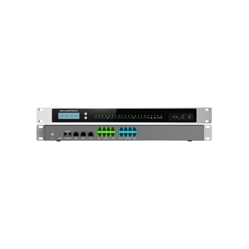 IP-АТС Grandstream UCM6308, 3000 пользователей, 450 одновременных вызовов, 8хFXS, 8xFXO, 1xWAN, 1xLAN