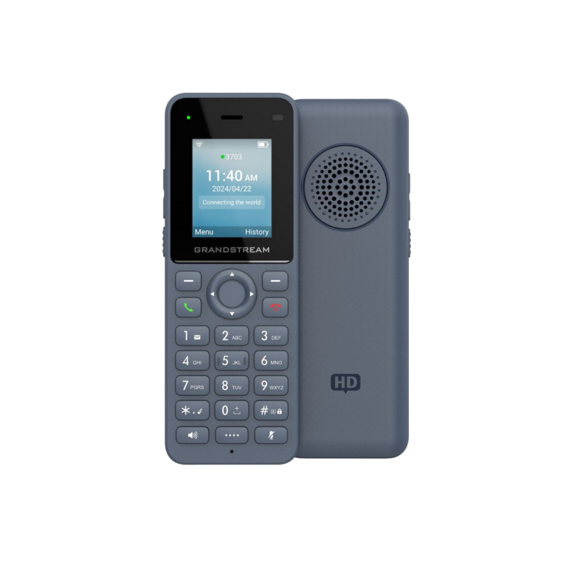 Grandstream WP826 Wi-Fi, 3 SIP, 3 линии, Wi-Fi 6, Type-C, 3000 мАч, цвет «серый»