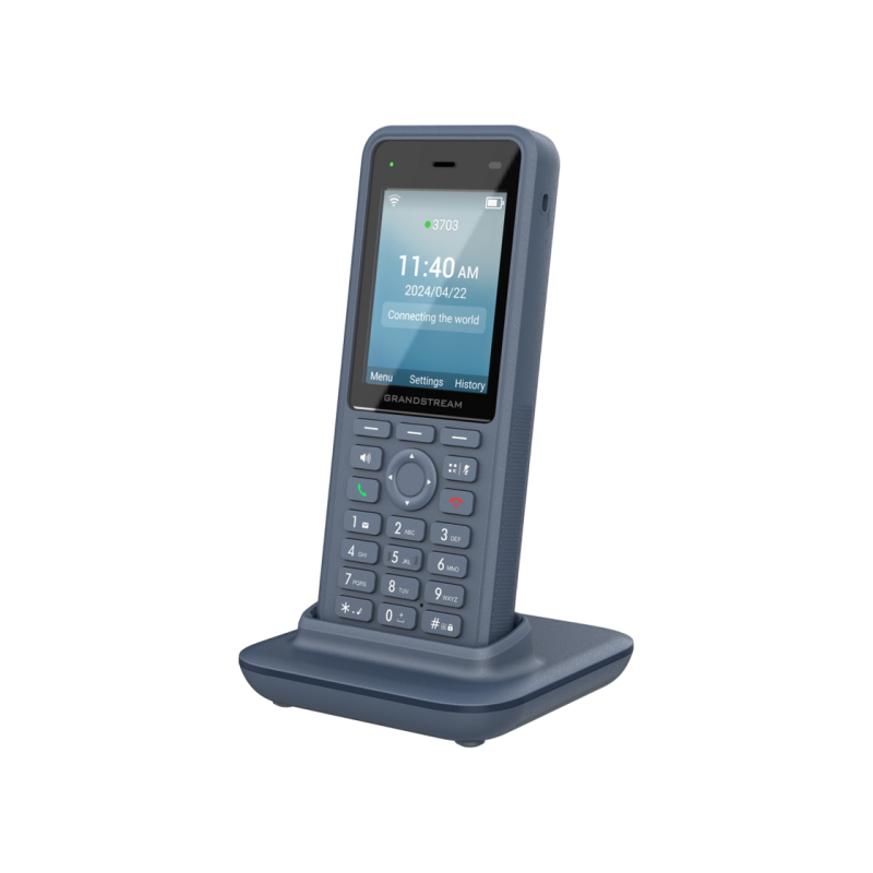 Grandstream WP836 Wi-Fi, 3 SIP, 3 линии, Wi-Fi 6, Type-C, 3000 мАч, Прочный, IP69K, Jet Grey
