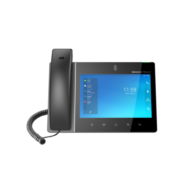 Grandstream GXV3480 Video, 16 SIP, 16 Lines, Android, 8" IPS Touch Screen, PoE, Wi-Fi 6, Black