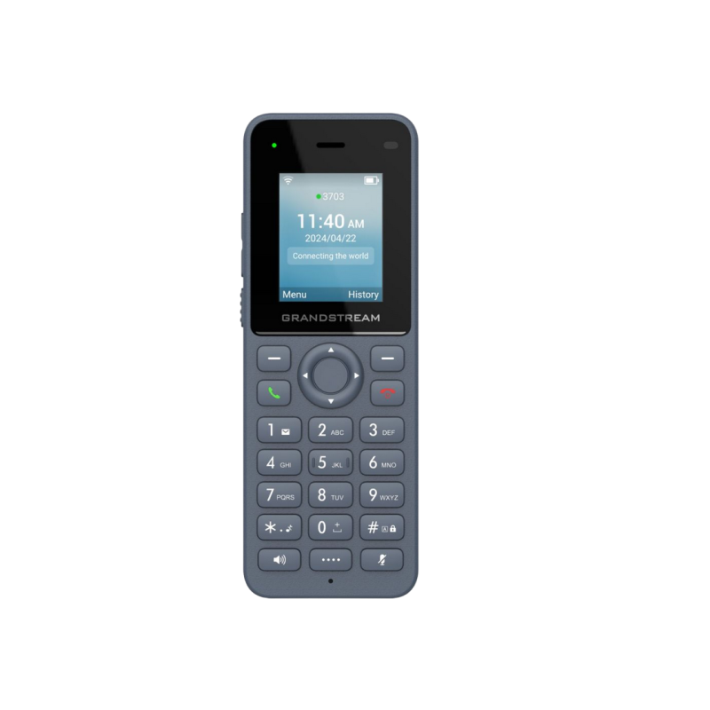 Grandstream WP826 Wi-Fi, 3 SIP, 3 линии, Wi-Fi 6, Type-C, 3000 мАч, цвет «серый»