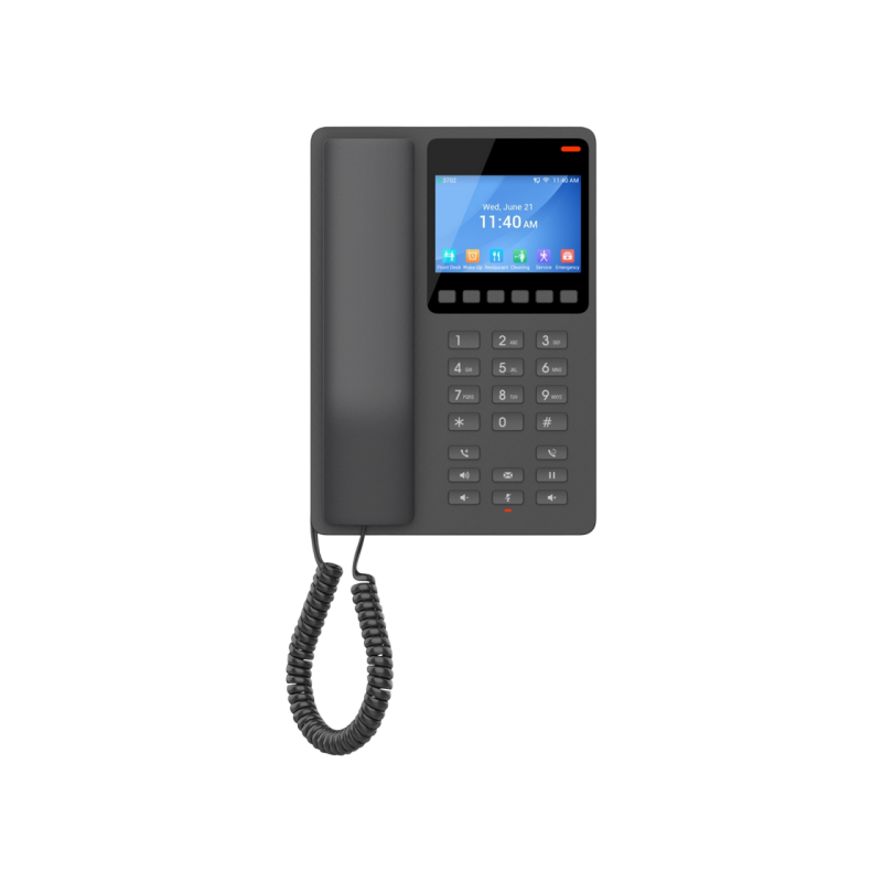 Grandstream GHP631W, 2 SIP, 2 линии, Wi-Fi 6, PoE, Type-C, черный
