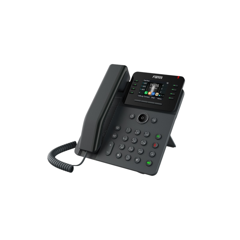Fanvil V62W Black, Prime Business IP Phone, 2.8" HD color, LED, 12 SIP, Wi-Fi 6, PoE