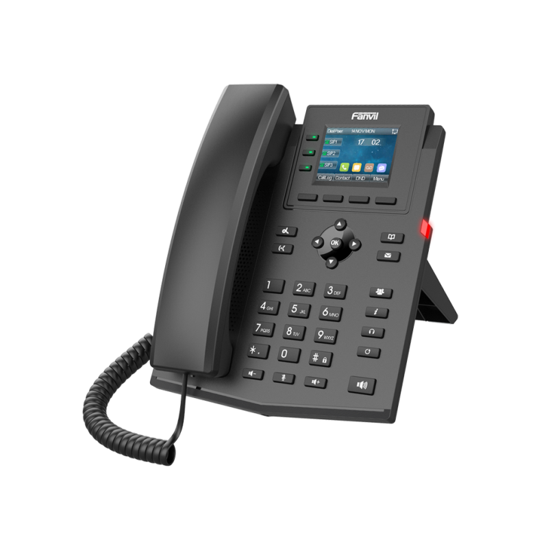 Fanvil X303P Black, Enterprise IP phone, Colour Display