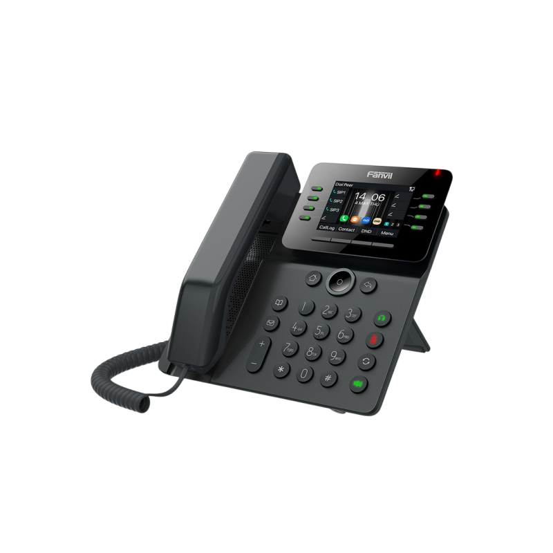 Fanvil V63, Black, Prime Business IP Phone, 2.8" Color LCD, 6 SIP, USB, PoE