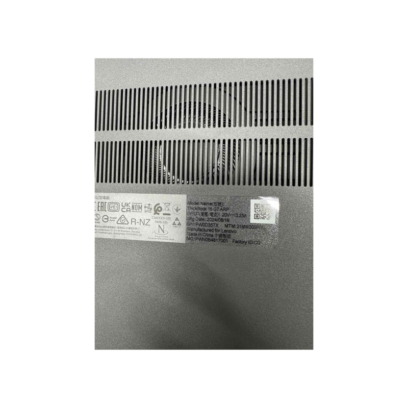Уценка D NB Lenovo 16.0" ThinkBook 16 G7 ARP Grey (Ryzen 5 7535HS 16Gb 512Gb