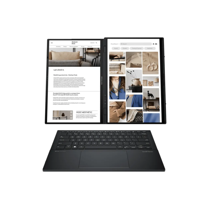 NB ASUS 14.0" Zenbook DUO OLED UX8406CA Gray (Core Ultra 9 285H 32Gb 1Tb Win 11