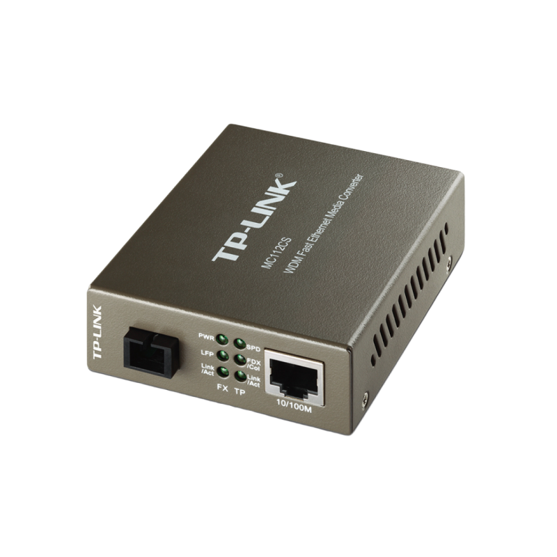 Преобразователь одномодового оптоволокна SC (WDM) TP-Link MC112CS от 10/100M RJ45 до 100M