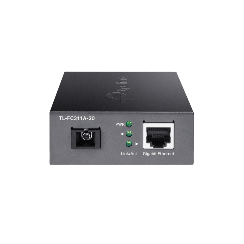 1000MB RJ45 to 1000M SC fiber Converter FC311A-20, Send: 1550nm, Receive: 1310nm, Up to 20km