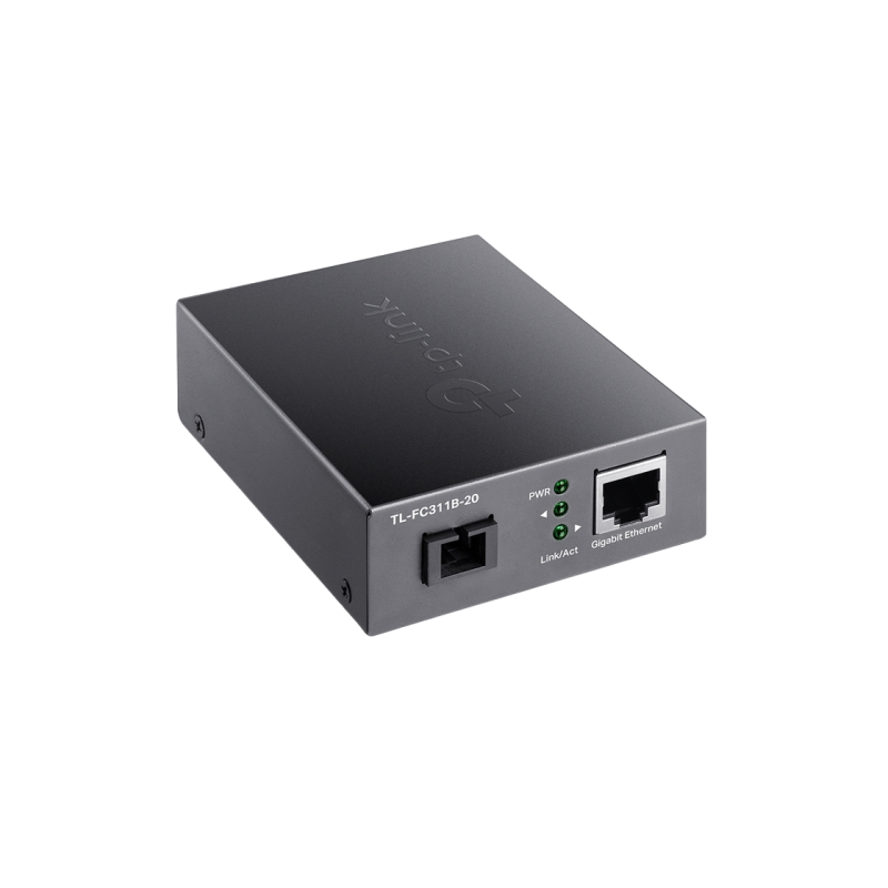 Конвертер 1000 МБ RJ45 в 1000 МБ SC/UPC FC311B-20, Отправка: 1310 нм, Прием: 1550 нм, До 20 км
