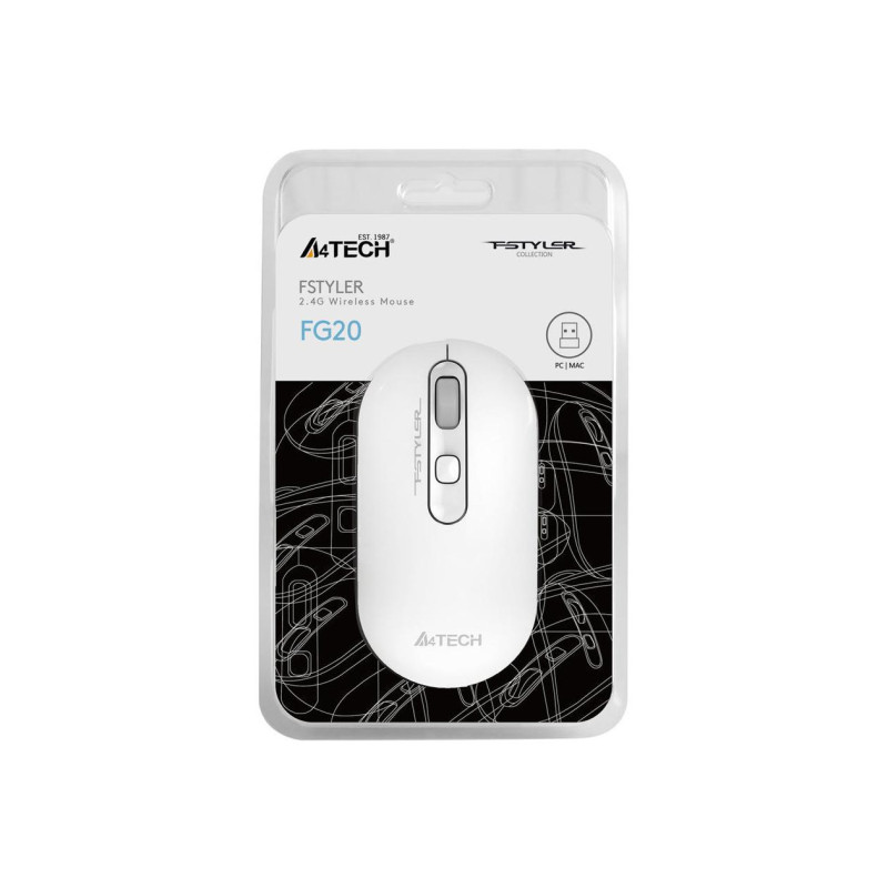 Мышь A4Tech FG20, White