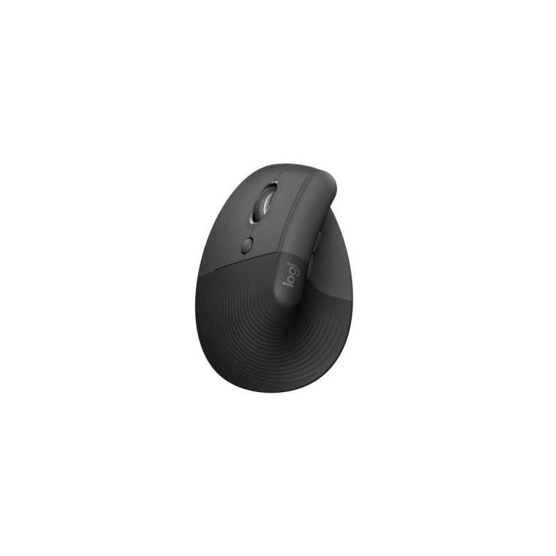 Wireless Mouse Logitech Lift Left Vertical, Optical, 400-4000 dpi, 6 buttons,1xAA,BT/2.4 Ghz, Black