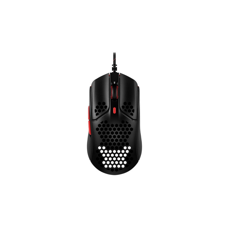 Gaming Mouse HyperX Pulsefire Haste, 400-16000 dpi, 6 buttons, 40G, 450IPS, 80g, Black/Red, USB