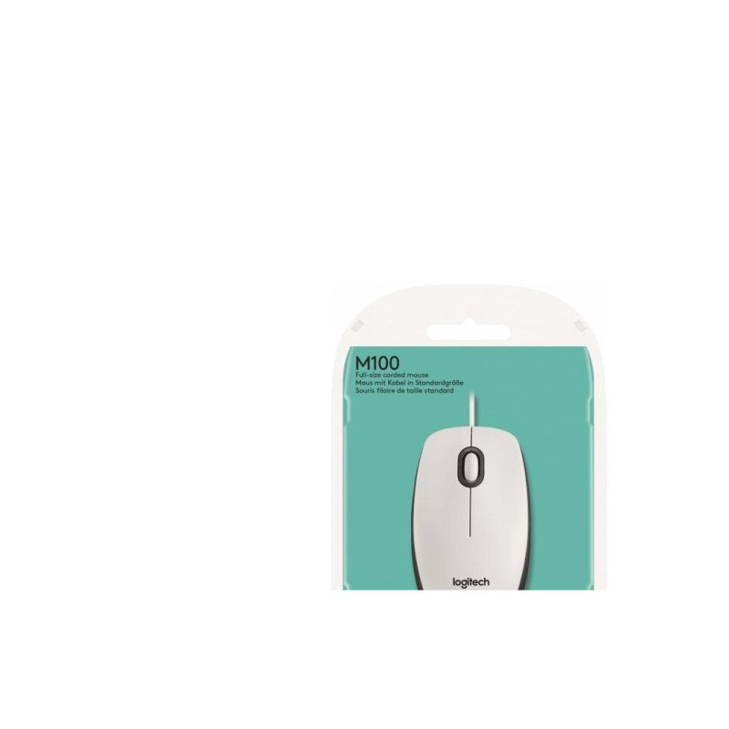 Мышь Logitech M100, White