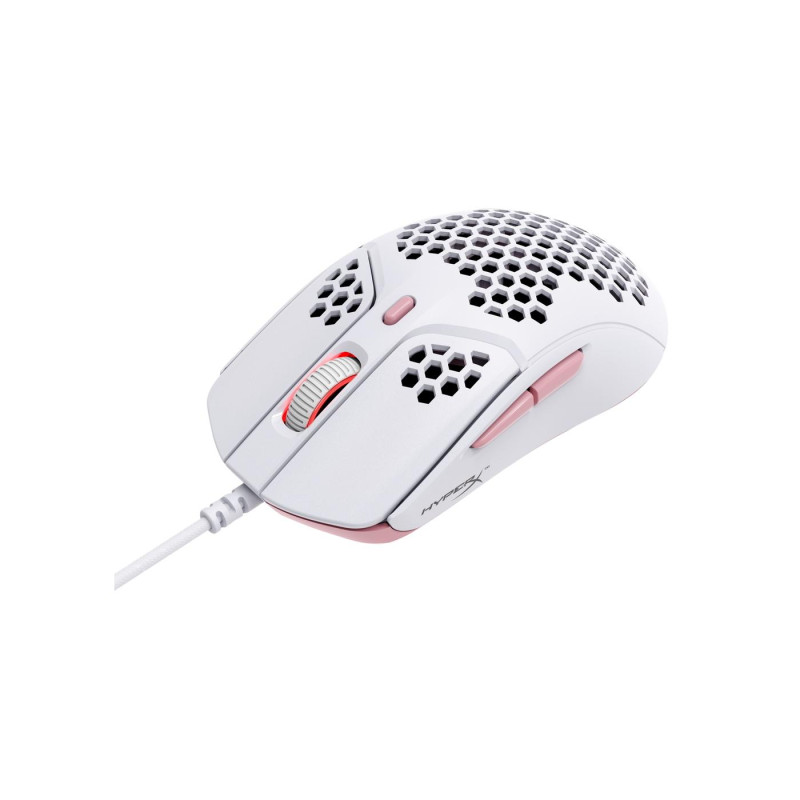 Мышь HyperX Pulsefire Haste, белый/розовый, 141568
