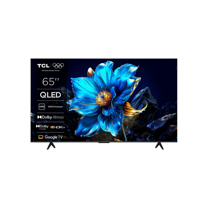 65" LED SMART TV TCL 65P71K, QLED 4K UHD, Google TV, Black